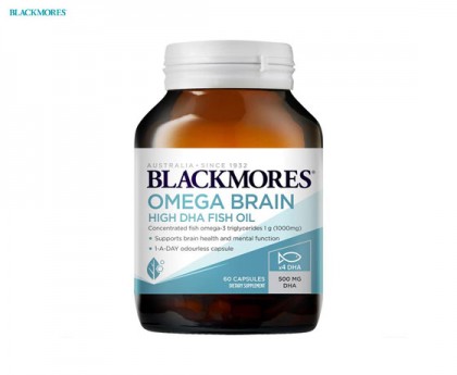 Blackmores 澳佳宝 深海脑铂金DHA/高浓度健脑鱼油（4倍DHA）60粒